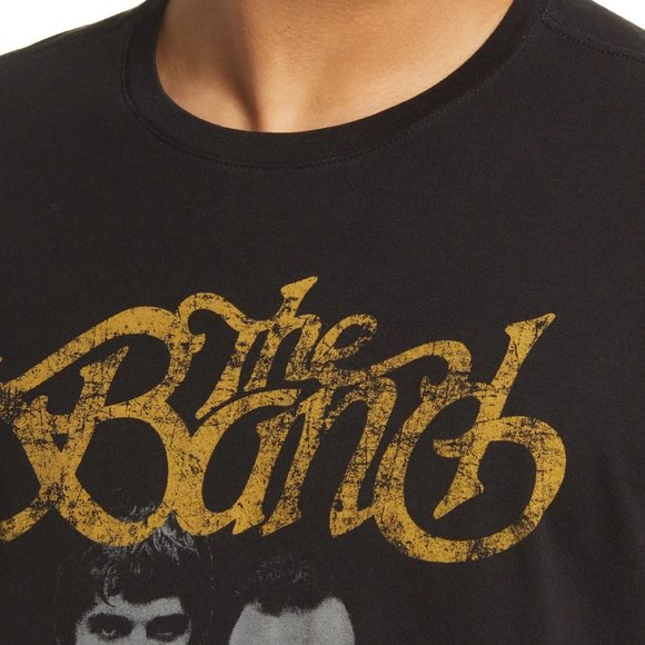 John Varvatos Men's The Band Group Retro Classic Rock Graphic Crew T-Shirt Black - Picture 4 of 6